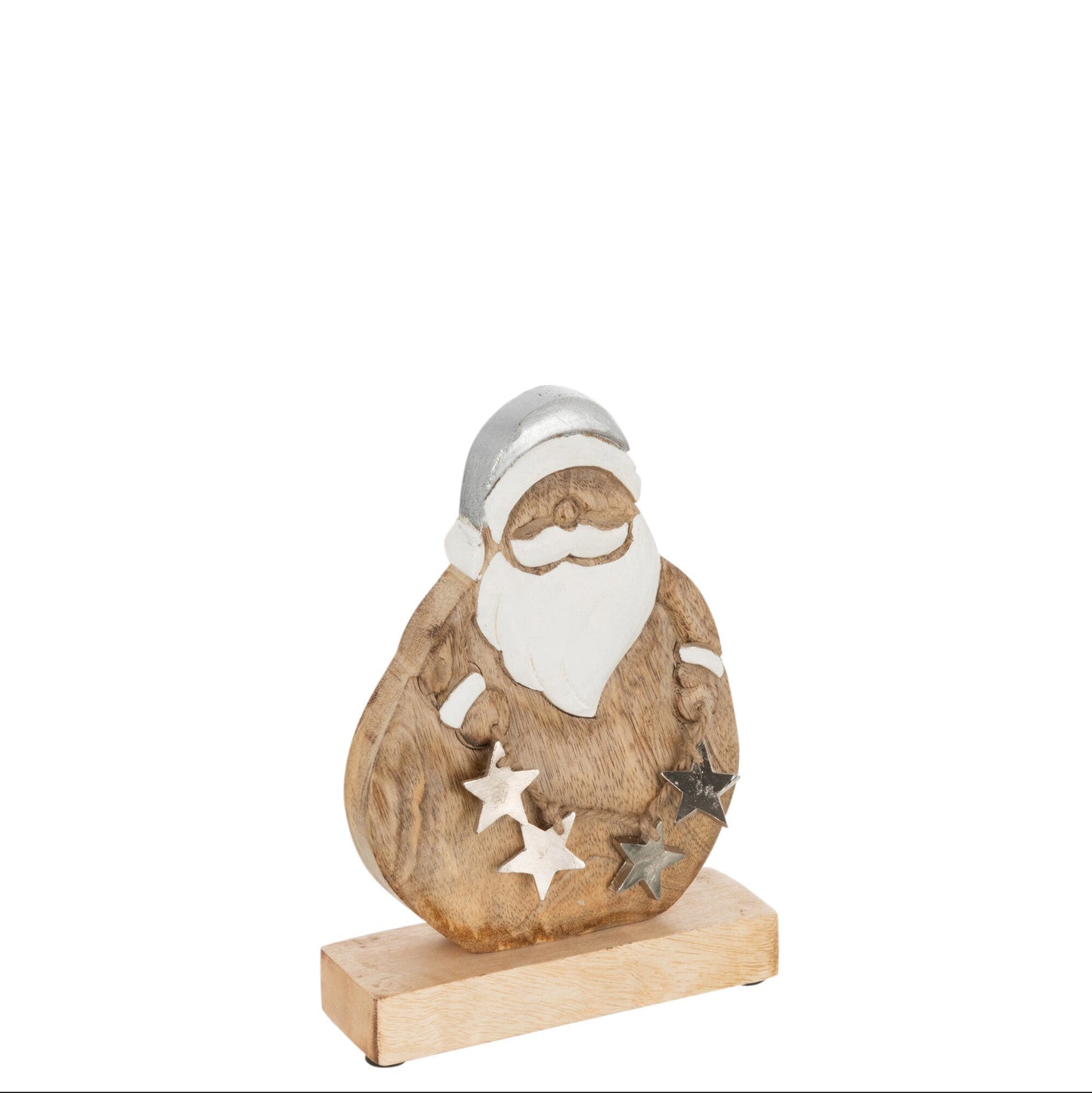 Père noël bois étoile JLINE