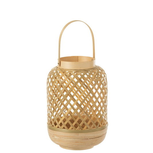 Lanterne bambou naturel d20 JLINE