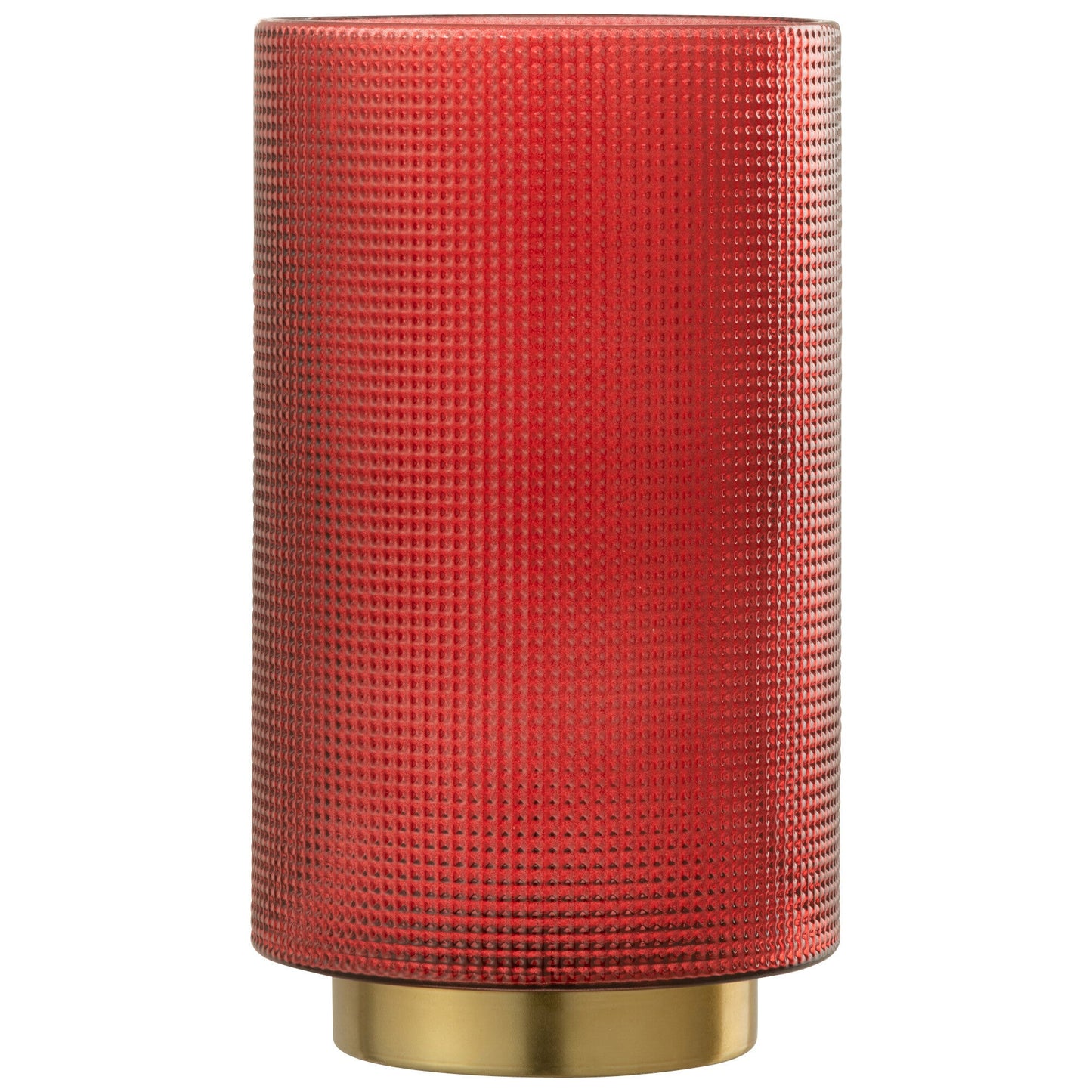 Photophore rouge/or verre h22.5 JLINE