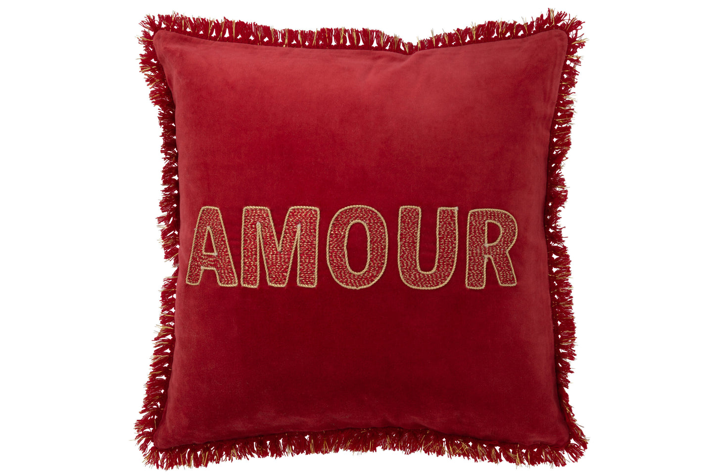Coussin rouge AMOUR JLINE