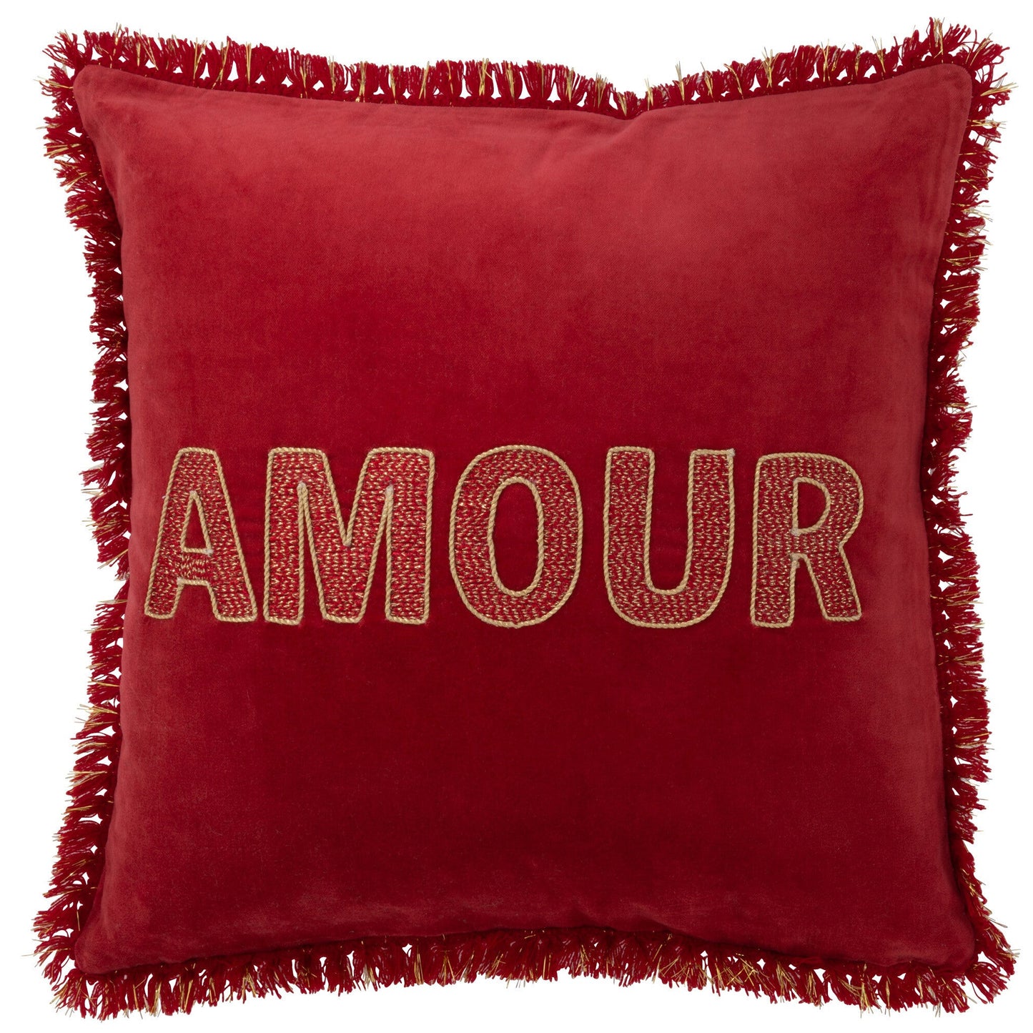 Coussin rouge AMOUR JLINE