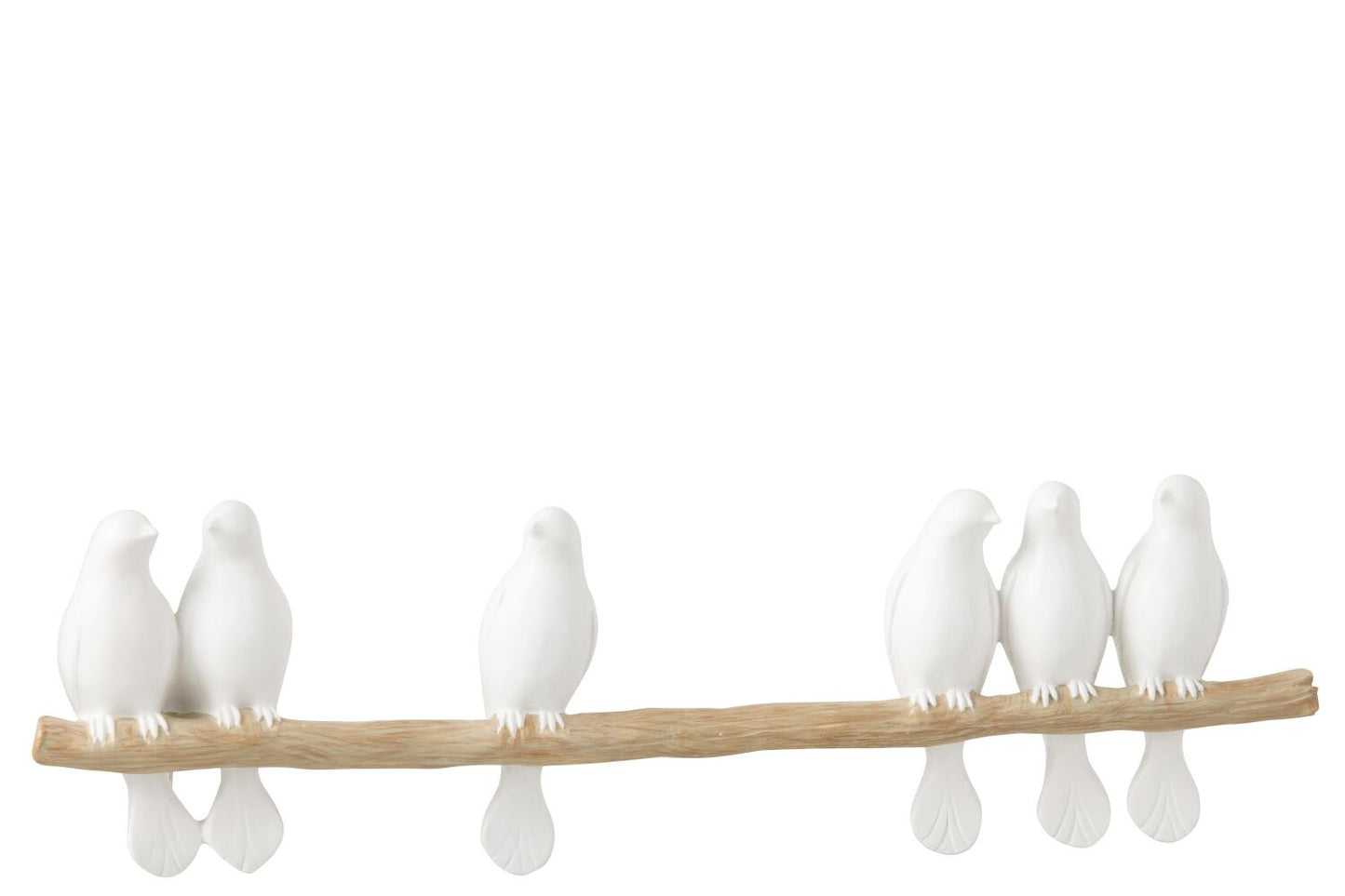 Oiseaux sur branche x6 bois JLINE