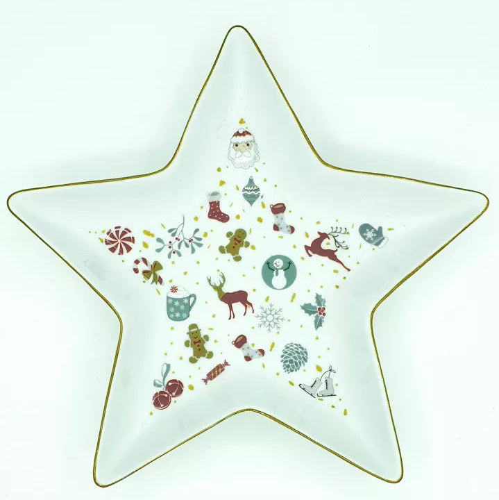 Plat étoile de noël