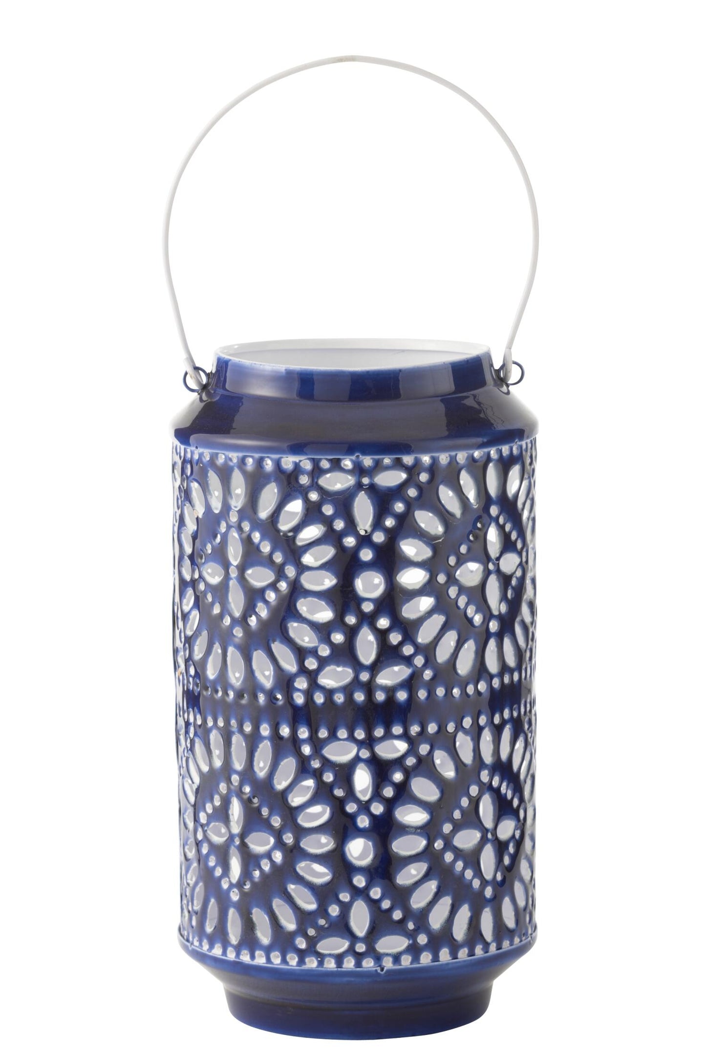 Lanterne métal bleu d18 JLINE