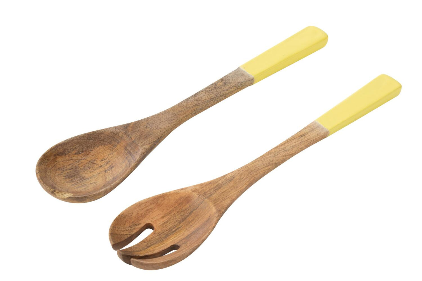 Couvert salade bois ORANGE/JAUNE JLINE