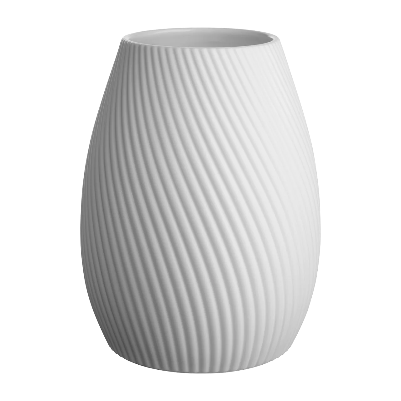 Vase blanc côtelé Rica ASA