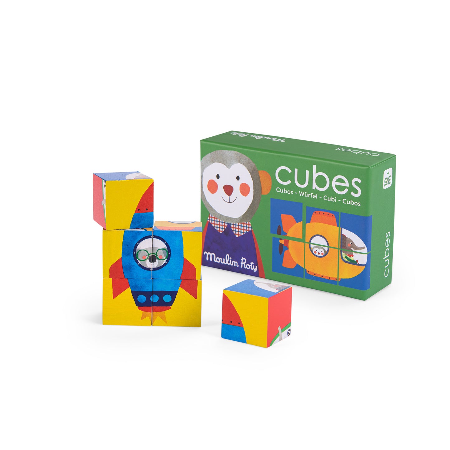 Puzzle 6 cubes "Les Popipop" MR