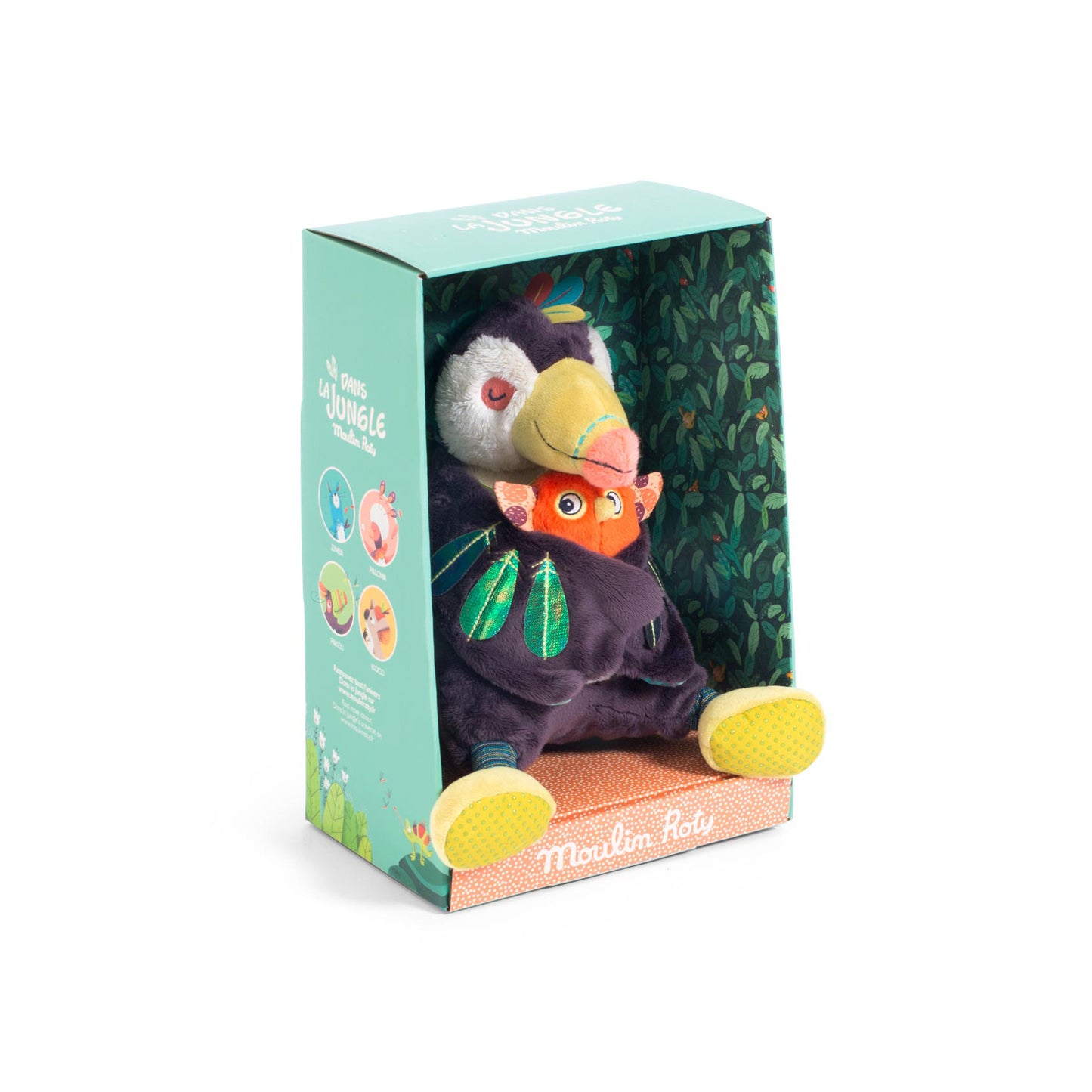 Pakou le toucan peluche musicale "Dans la jungle" MR
