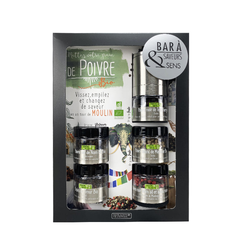 Bar à poivre coffret x5 SAVOR