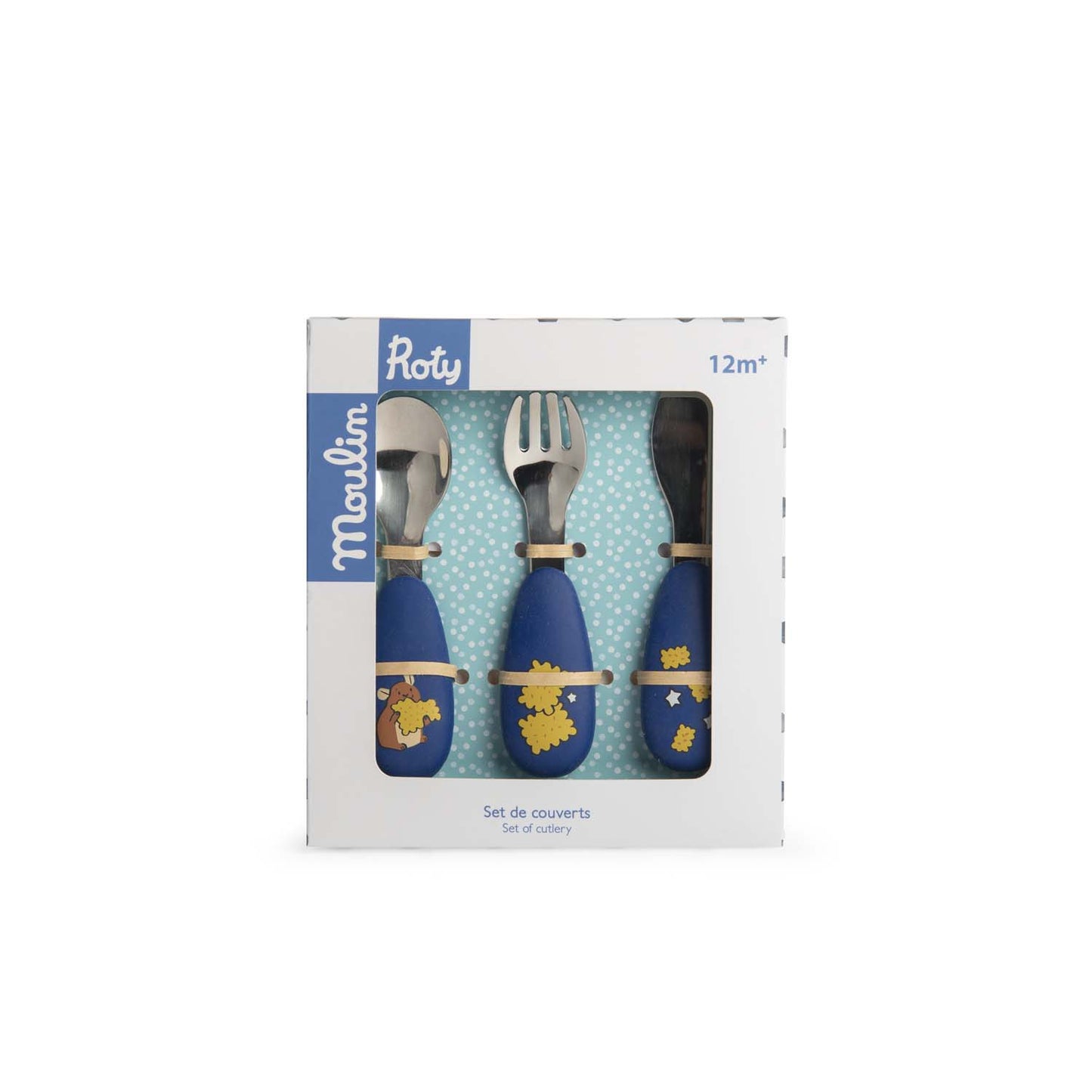 Set 3 couverts silicone "Puce & Pilou" MR