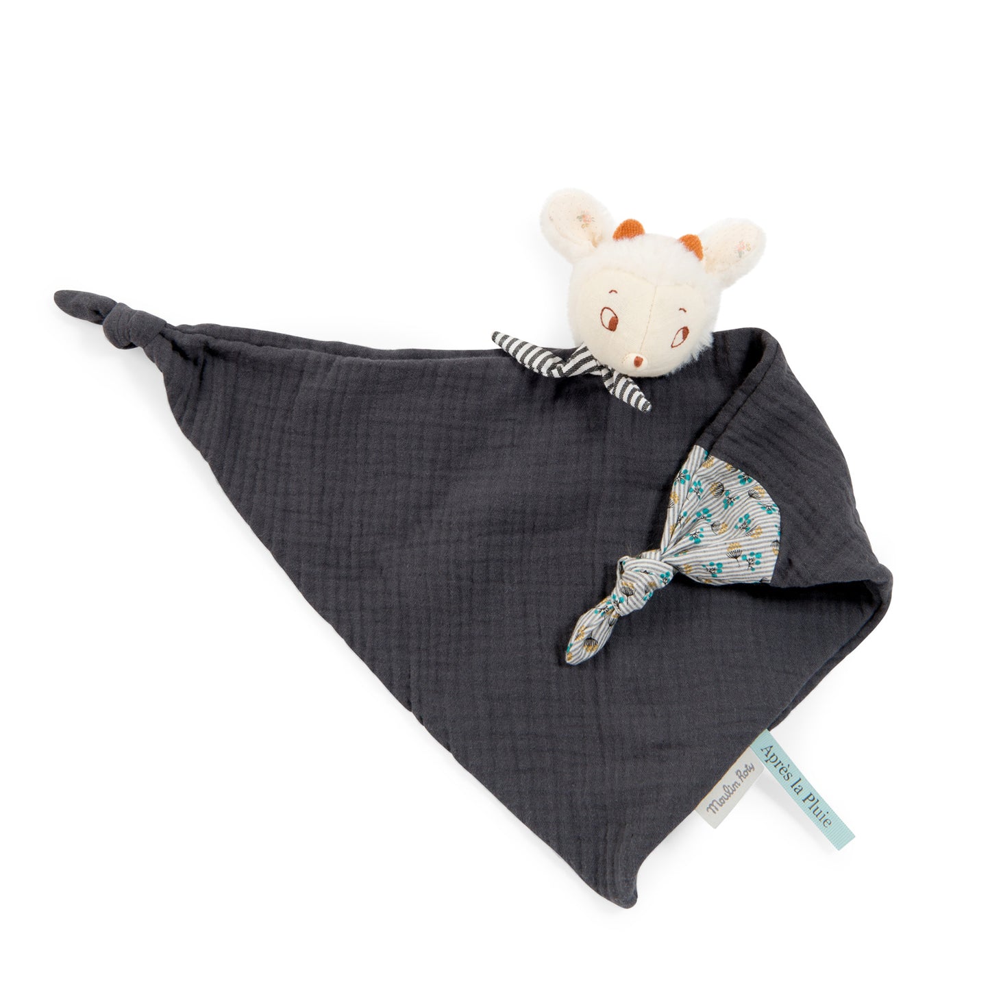 Doudou mouton gris "Après la pluie" MR