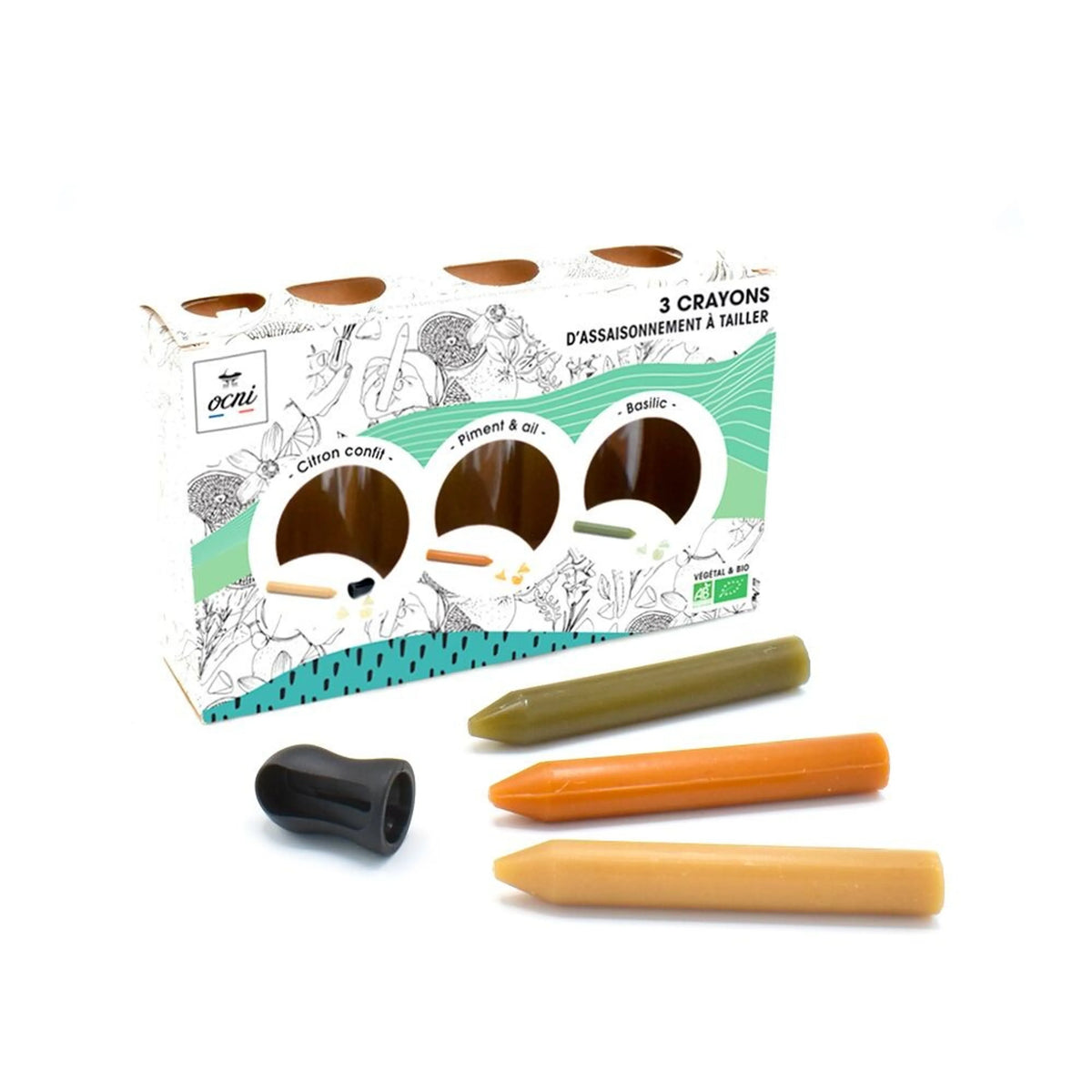 Coffret 3 crayons Bio Découverte OCNI