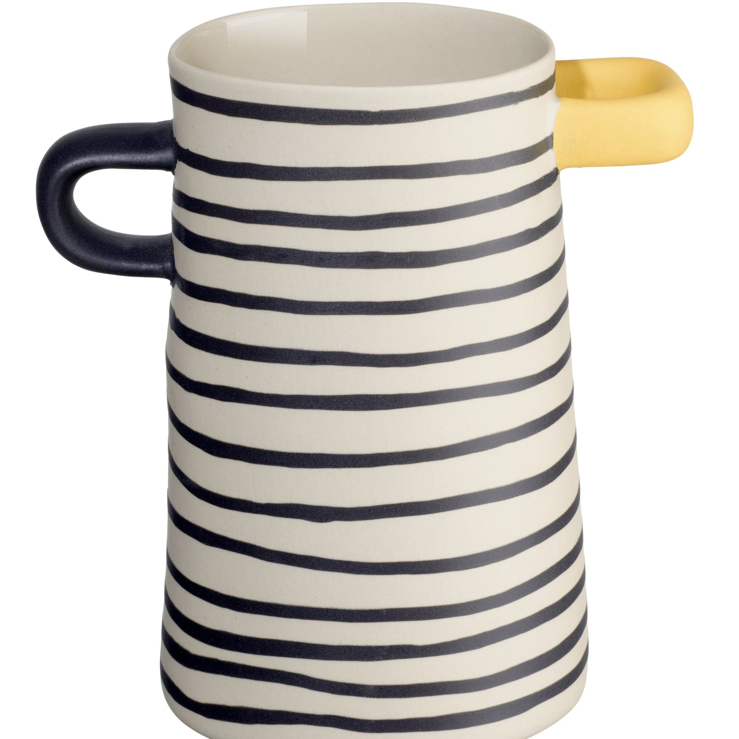 Vase rayé noir H17 ASA