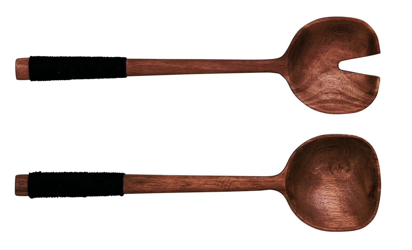 Couverts salade bois avec corde L24 ASA