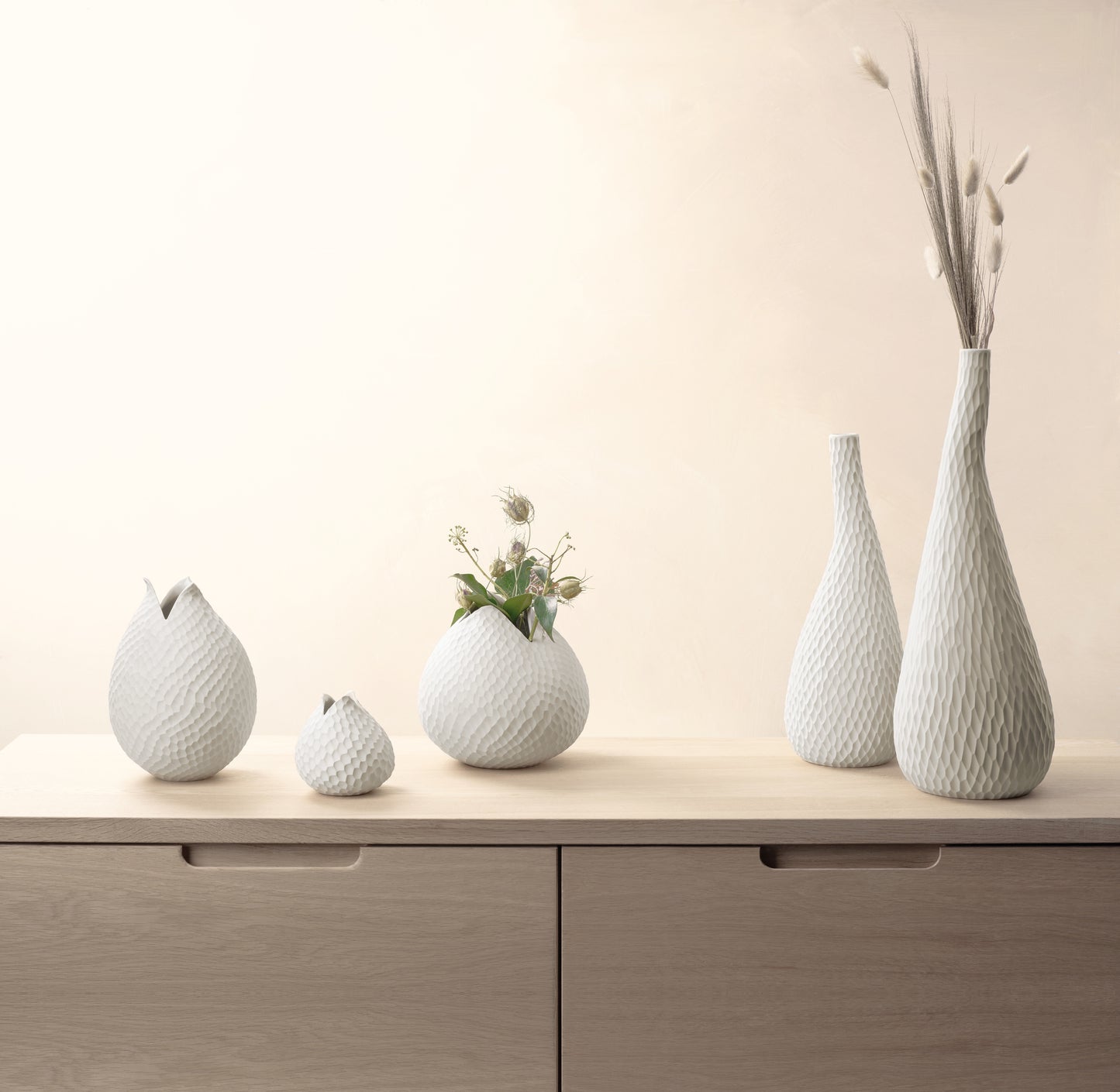Vase nature PM carve diam10 H10.5 ASA