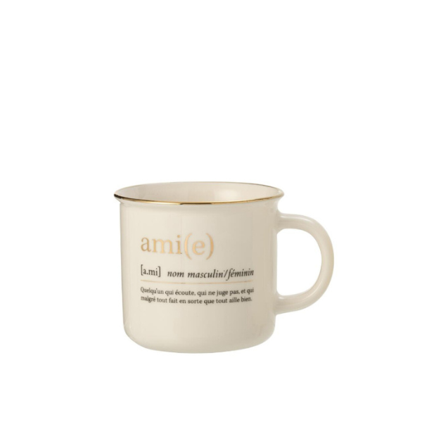 MUG MESSAGE AMOUR/AMI OR JLINE