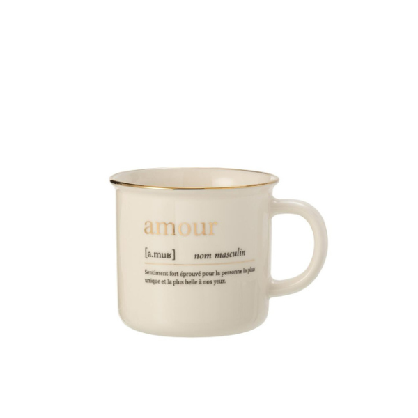 MUG MESSAGE AMOUR/AMI OR JLINE