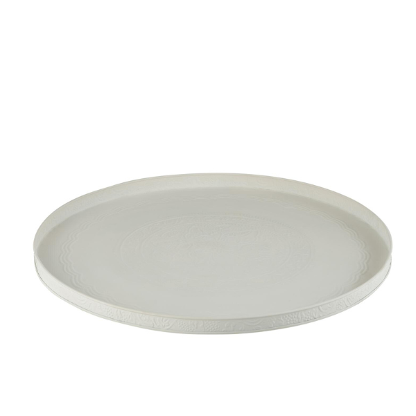Plateau rond blanc métal diam60 JLINE