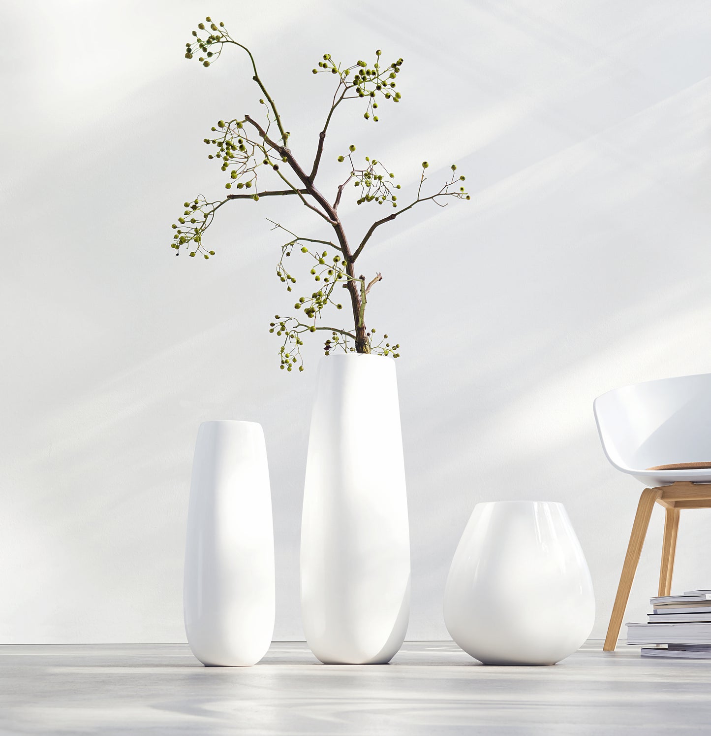 Vase blanc H32 ease ASA