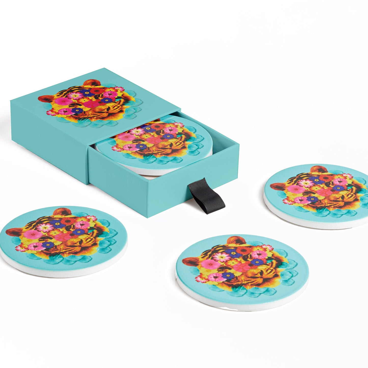 dessous de verre x4 Masktiger GANGZAÏ