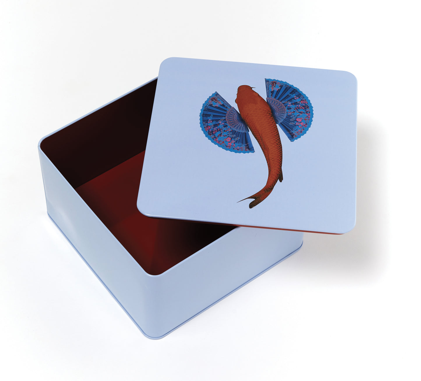 boite carrée métal Fish Koï GANGZAÏ