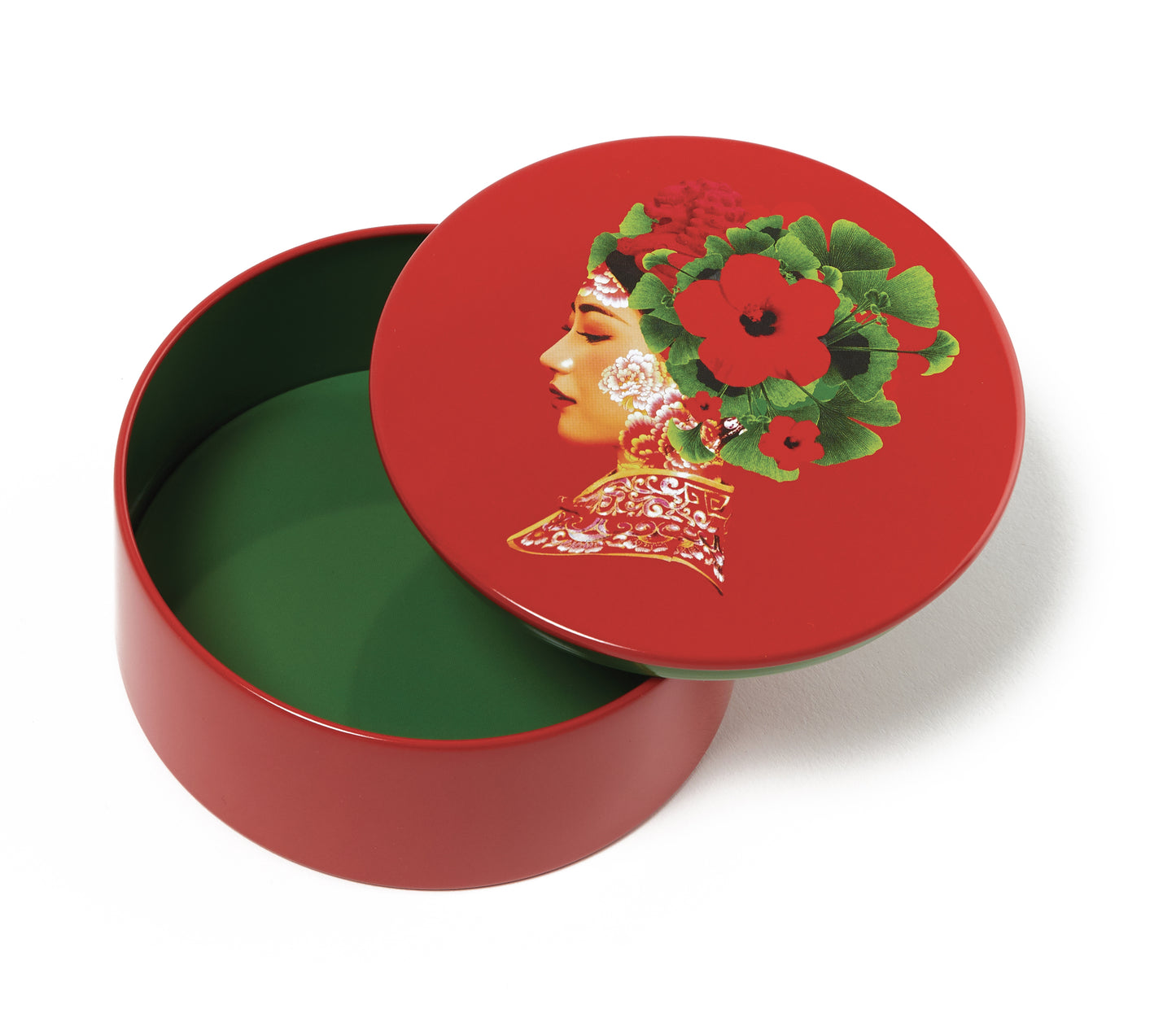 boite ronde PM métal Lotus GANGZAÏ
