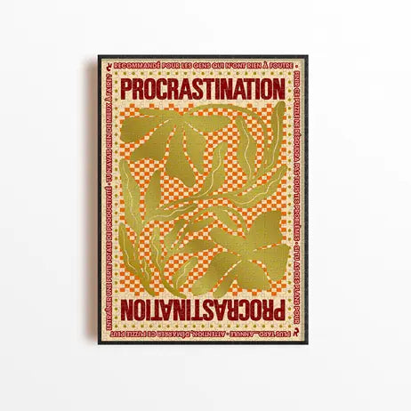 Puzzle Procrastination GOLD 1000 pièces PIECE & LOVE