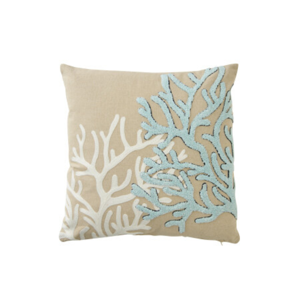 Coussin corail beige JLINE