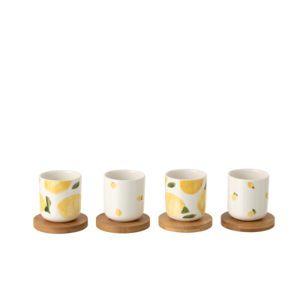 Tasse à café citron x4 JLINE