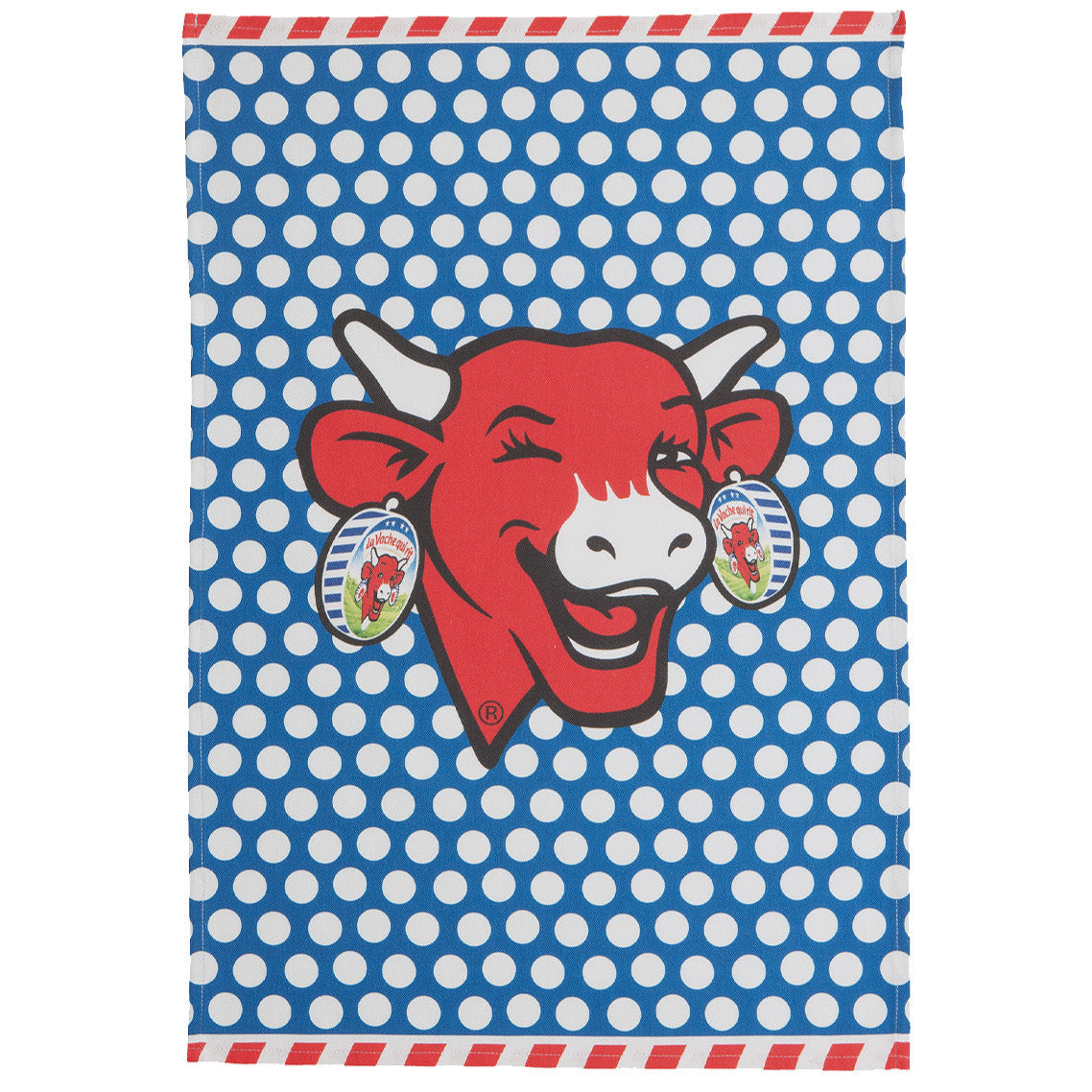 Torchon 50*75 LA VACHE QUI RIT® pop bleu COUCKE