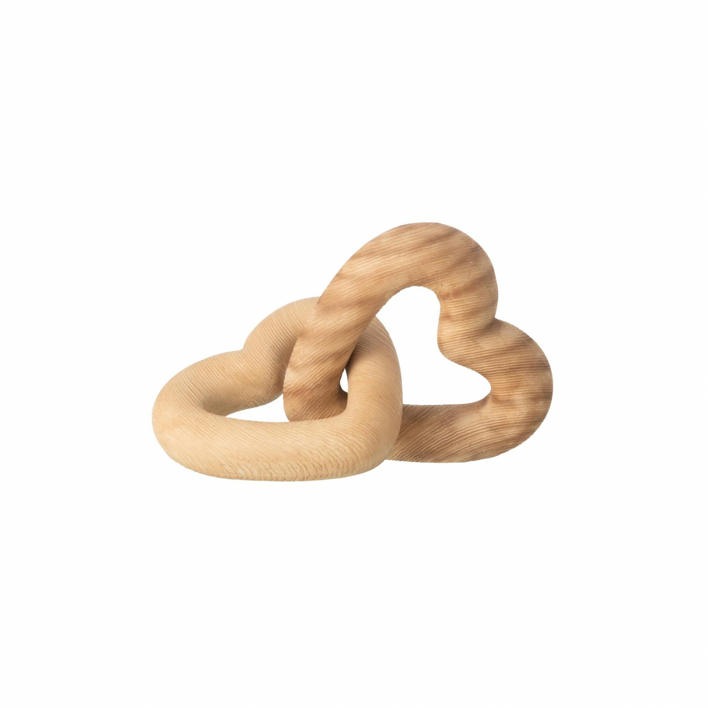 Cœurs entrelacés effet bois JLINE