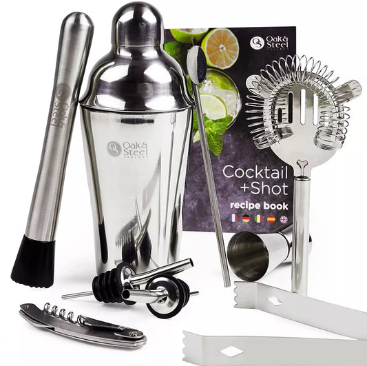 Kit pour cocktails acier