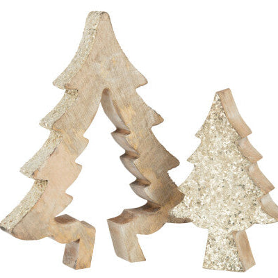 Sapin doré bois 2 pièces JLINE