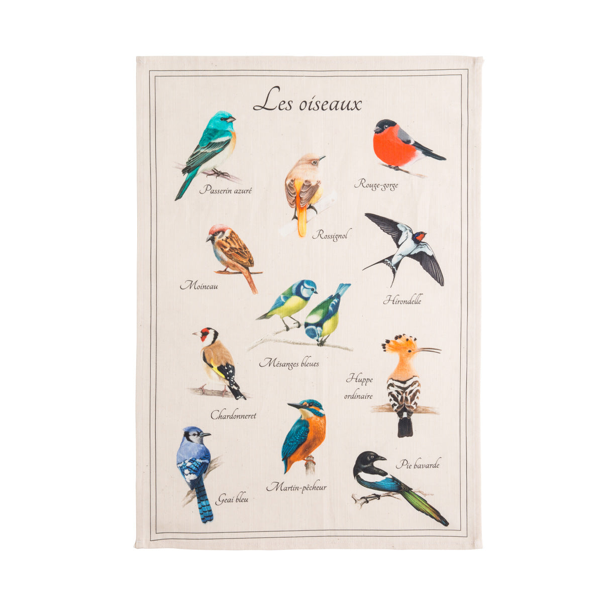 Torchon 50*75 oiseaux COUCKE