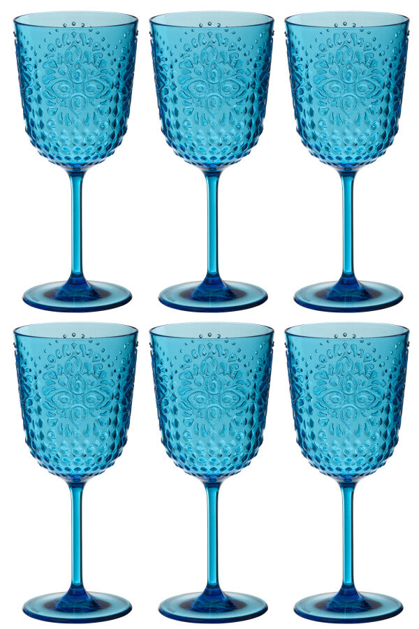 Verre plastique bleu JLINE