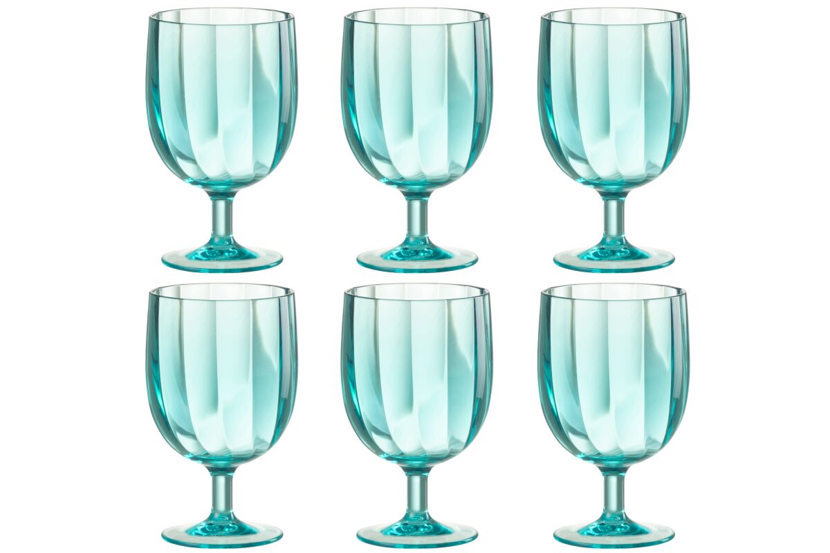 Verre plastique à vin bleu JLINE