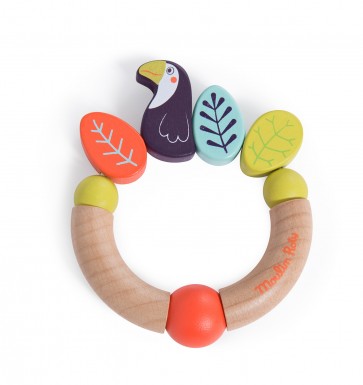 Hochet bois toucan "Dans la jungle" MR