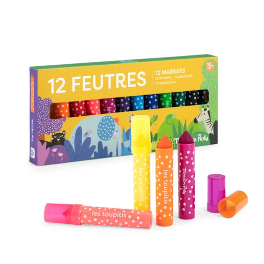 Boite 12 gros feutres MR