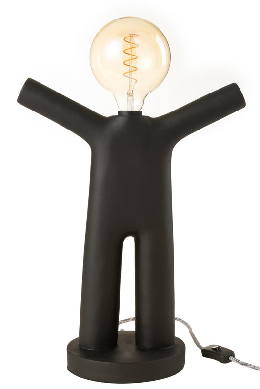 LAMPE P'TIT MAURICE NOIR JLINE