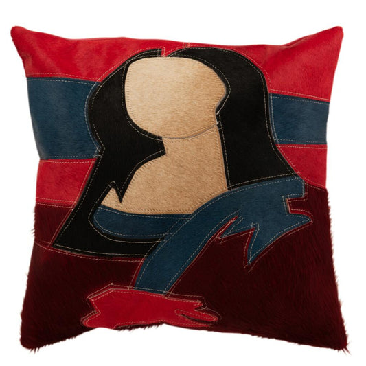 Coussin Mona Lisa cuir JLINE