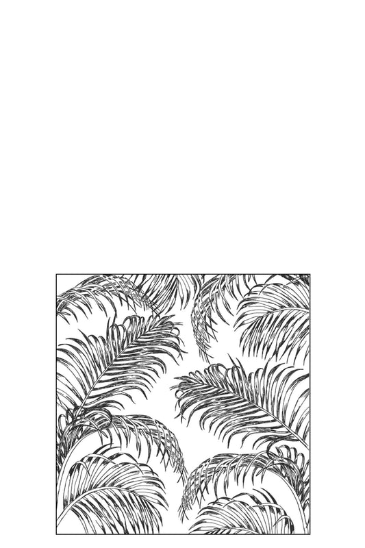 Serviette papier PM feuille palmier noir JLINE