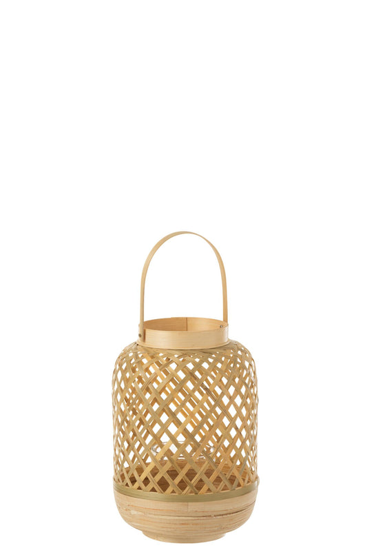 Lanterne bambou naturel d20 JLINE
