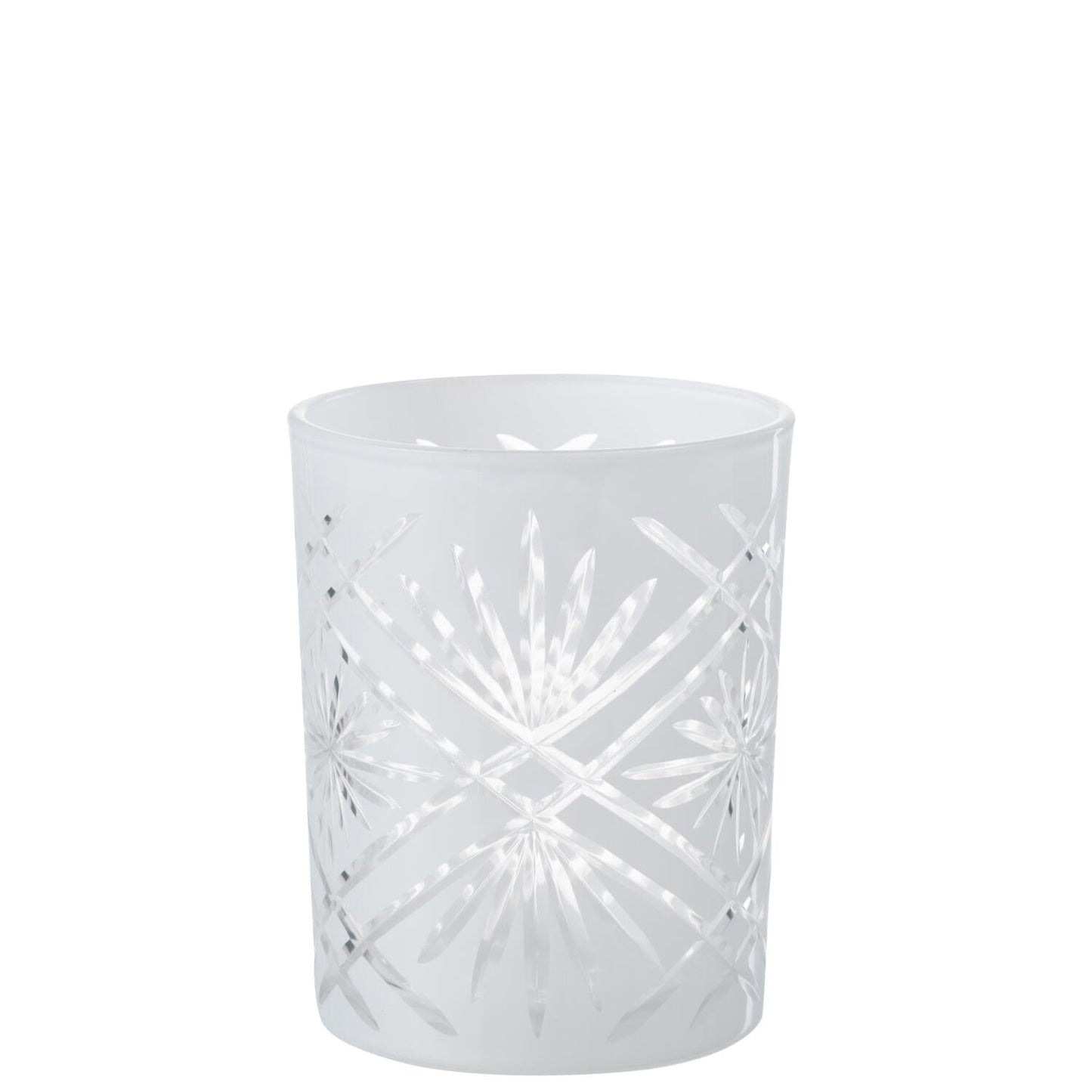 Photophore SANTORINI en verre blanc  JLINE