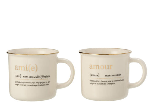 MUG MESSAGE AMOUR/AMI OR JLINE