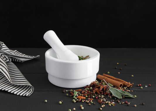 Mortier + pilon porcelaine ASA