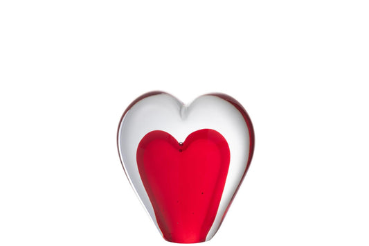 Presse papier COEUR ROUGE JLINE