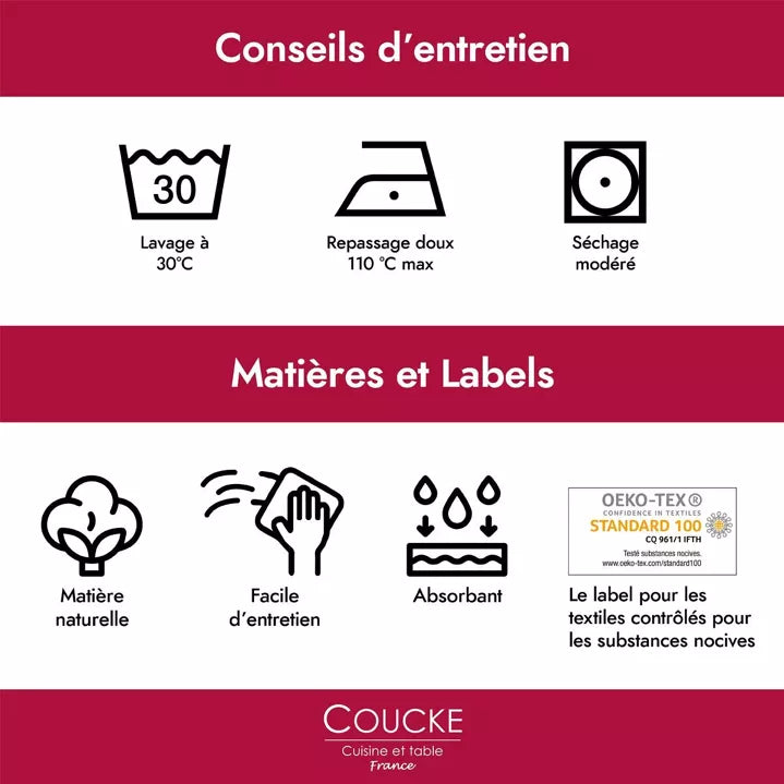 Torchon gaze coton COUCKE