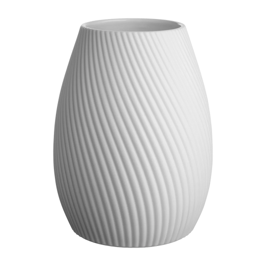 Vase blanc côtelé Rica ASA