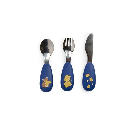 Set 3 couverts silicone "Puce & Pilou" MR