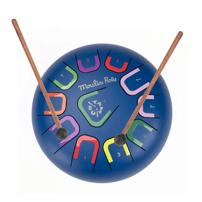 Tambour à languettes XL "Puce et pilou" MR